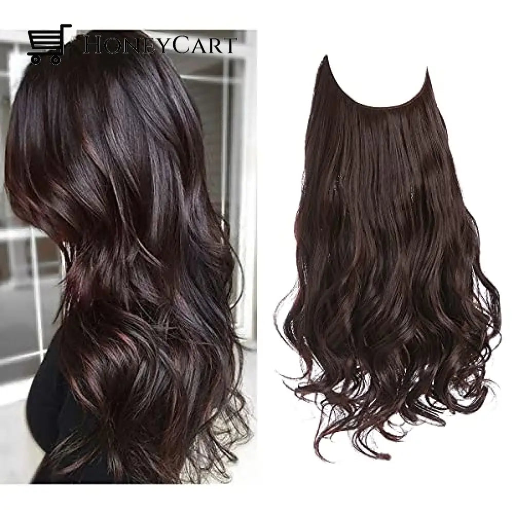 Secret Hair Invisible Halo Extensions Chestnut Brown / 14 Inches | 70 Grams