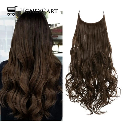Secret Hair Invisible Halo Extensions Dark Brown / 14 Inches | 70 Grams