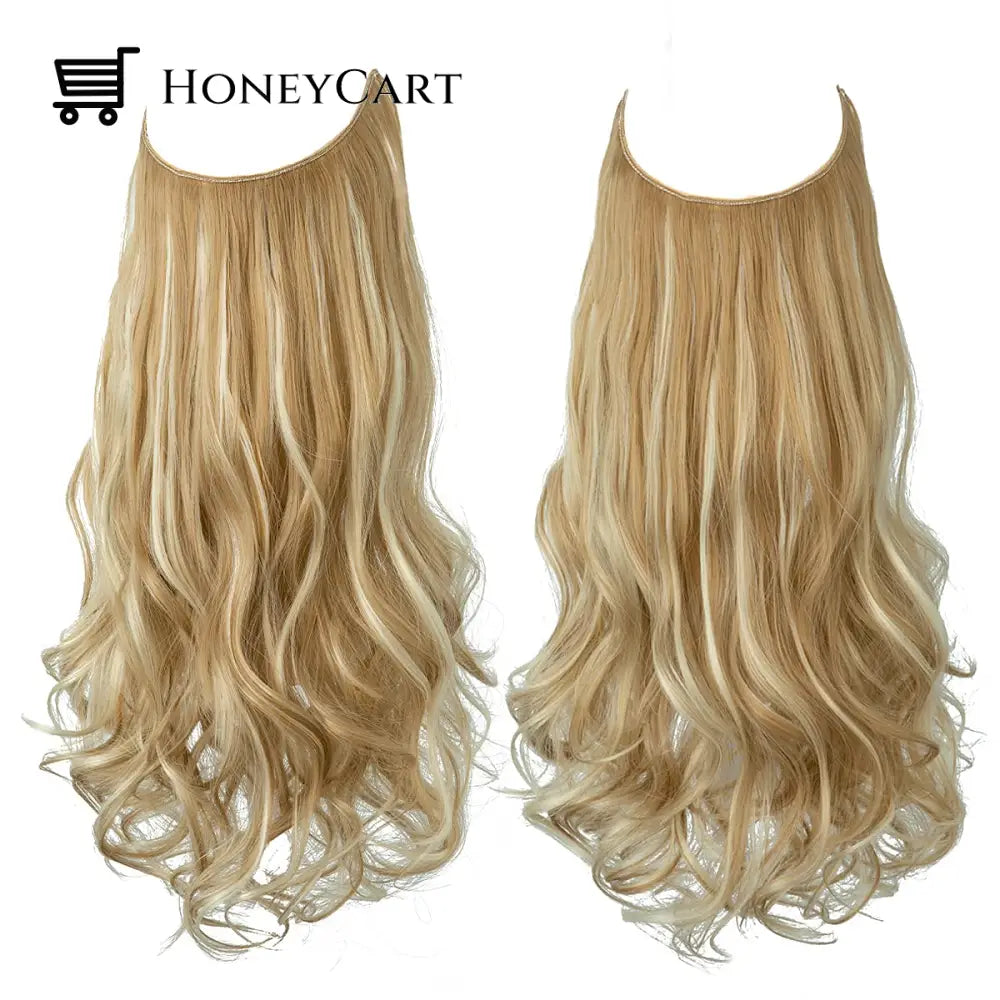 Secret Hair Invisible Halo Extensions Golden Blonde Beach / 14 Inches | 70 Grams