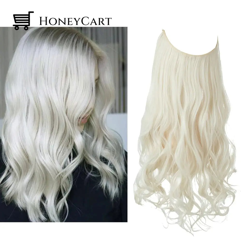 Secret Hair Invisible Halo Extensions Platinum Blonde / 14 Inches | 70 Grams
