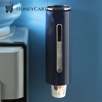 Self-Adhesive Disposable Paper Cup Dispenser Blue Water Dispensers