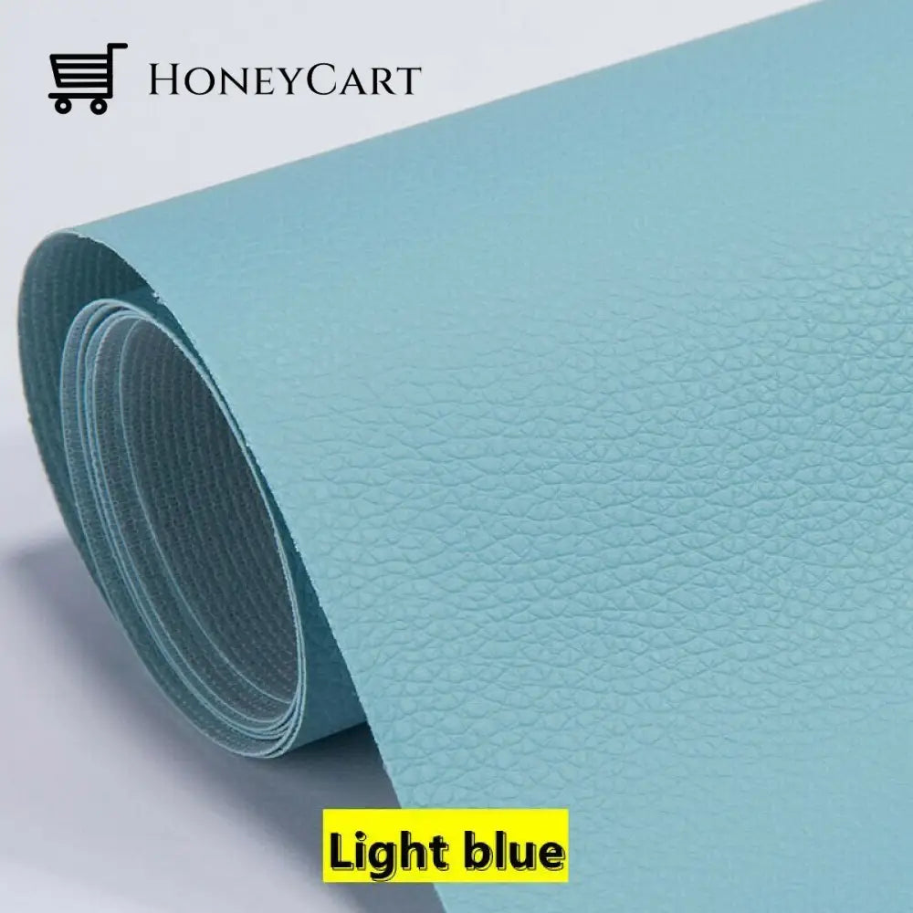 Self Adhesive Leather Refinisher Cuttable Sofa Repair Light Blue / 8*12In(20*30Cm) Tool