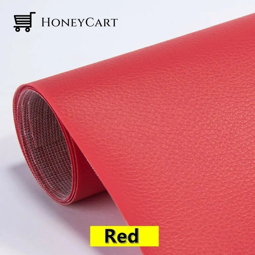 Self Adhesive Leather Refinisher Cuttable Sofa Repair Red / 8*12In(20*30Cm) Tool