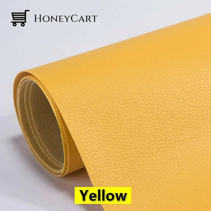 Self Adhesive Leather Refinisher Cuttable Sofa Repair Yellow / 8*12In(20*30Cm) Tool