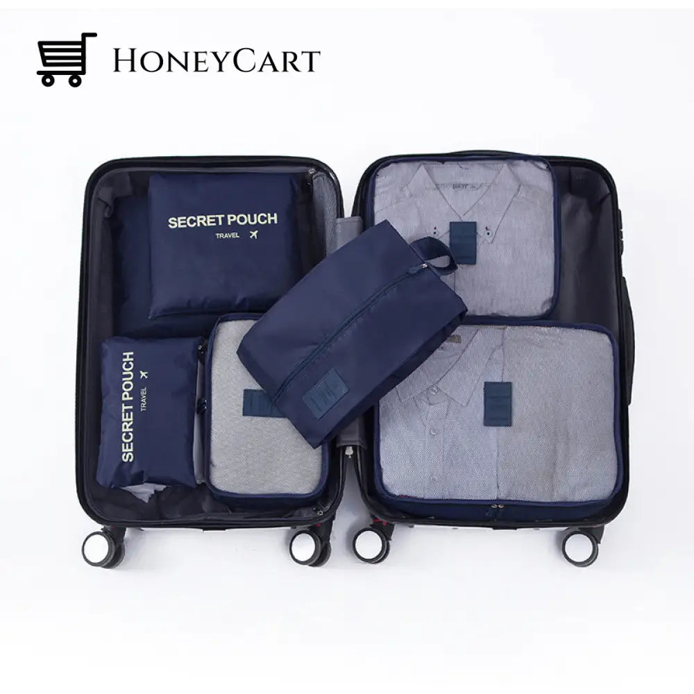 Set Of 7 Travel Storage Bags