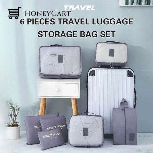 Set Of 7 Travel Storage Bags