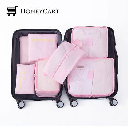 Set Of 7 Travel Storage Bags