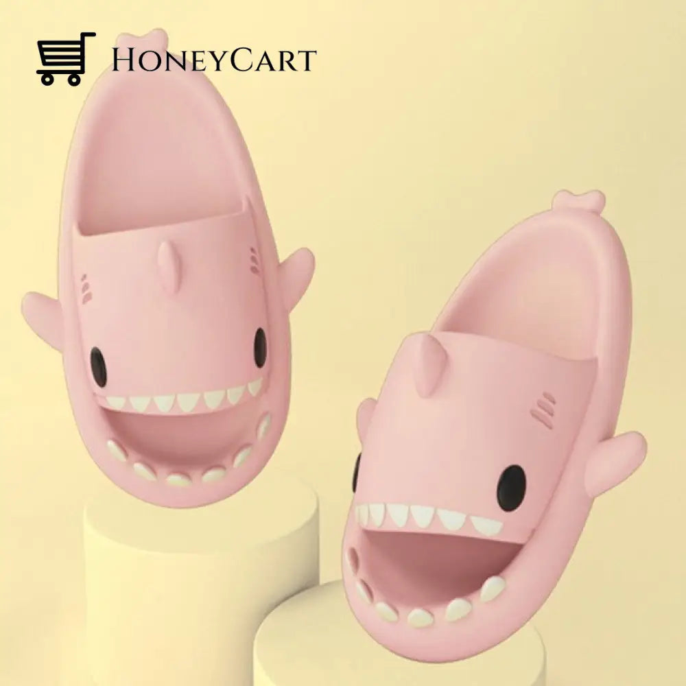 Shark Slippers - Flip Flops Anti-Skid Couple Fashion Shoes A-Pink / 36-37