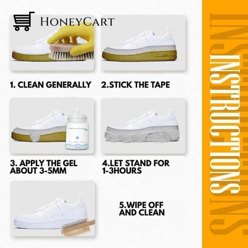 Shoes Whitening Cleansing Gel (Free Tape)