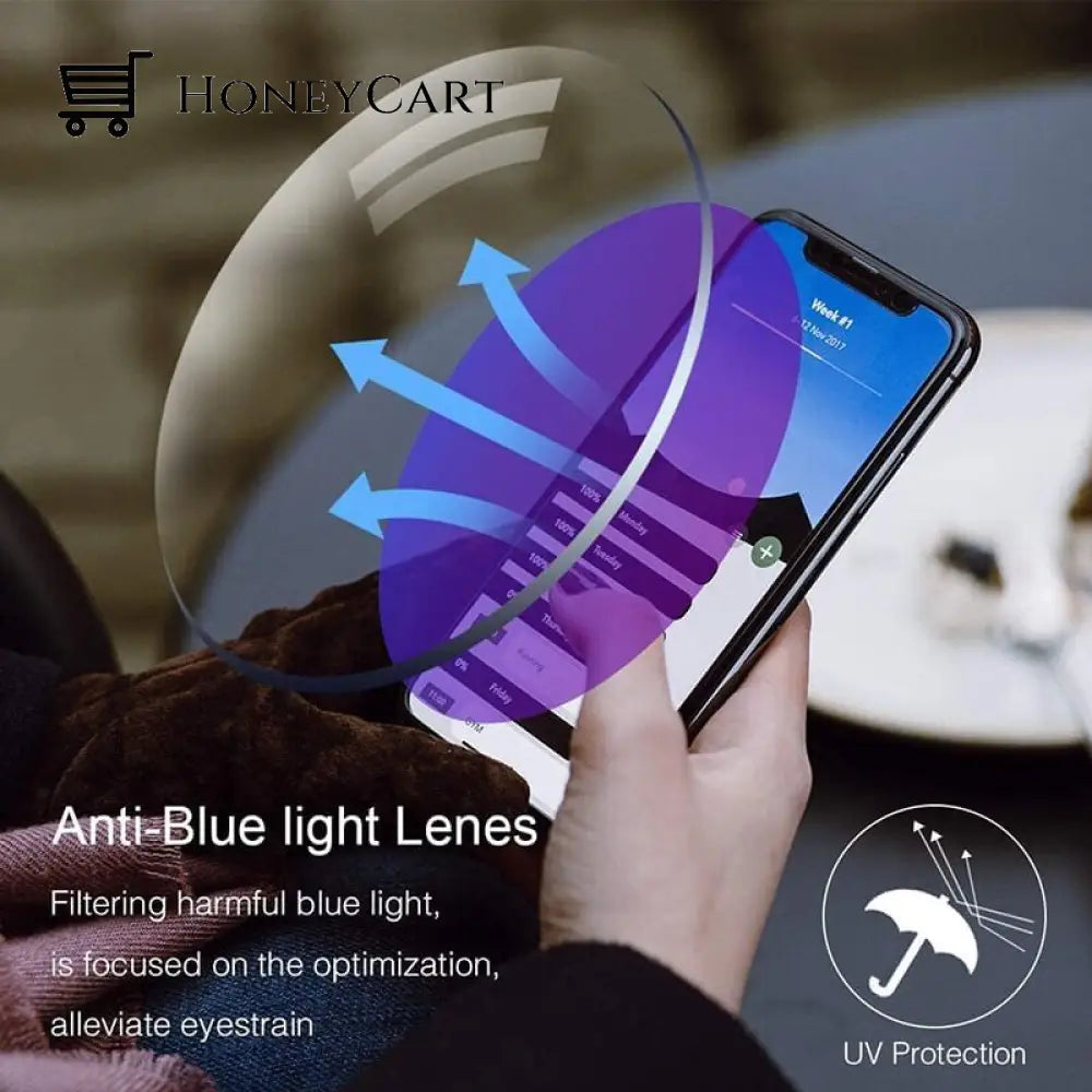 Shop Now 50% Off - Sapphire High Hardness Anti Blue Light Intelligent Dual Focus Reading Glasses