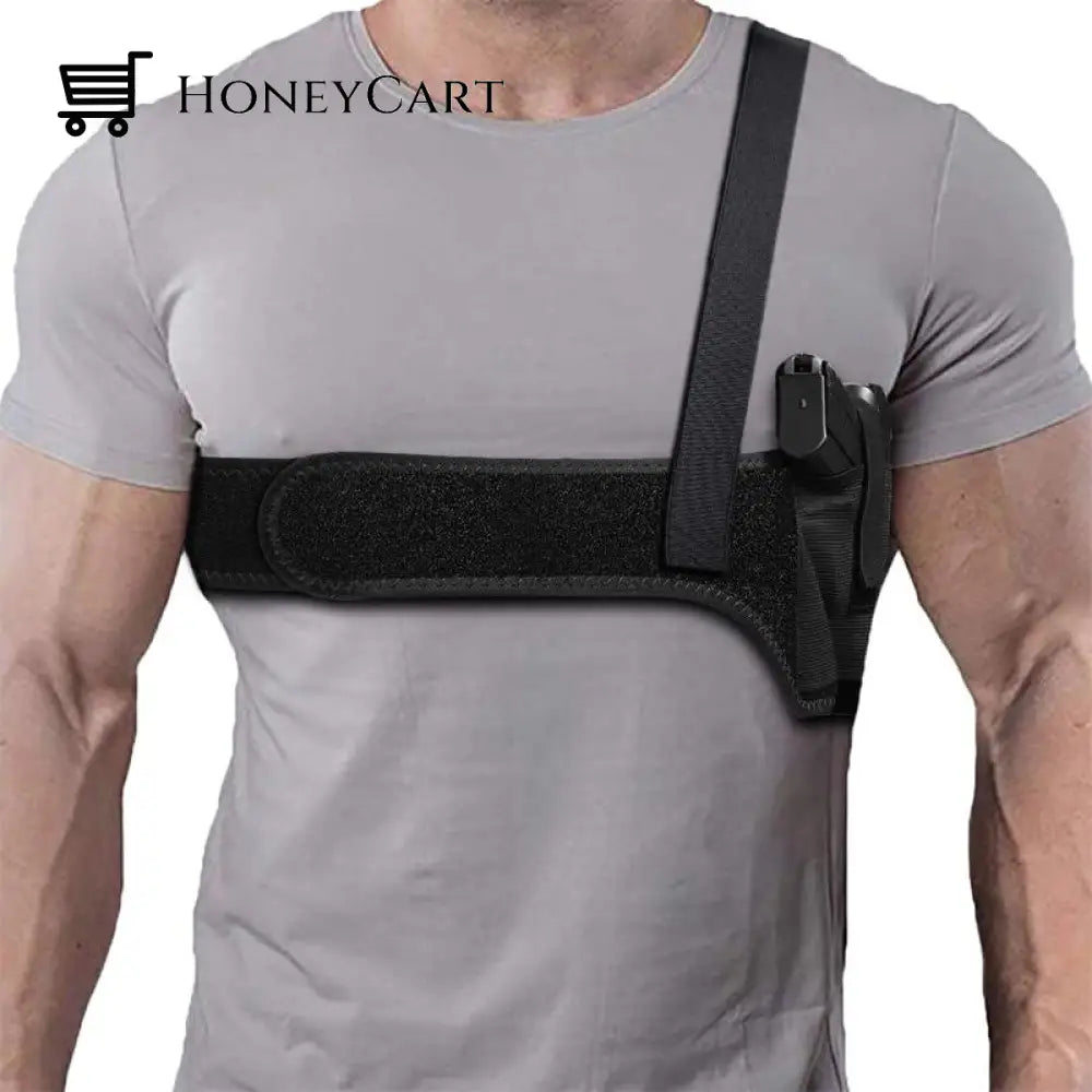 Shoulder Holster For Concealed Carry Right Hand Draw / Up To 45 Chest