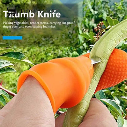 Silicone Finger Protector With Blade For Fruits