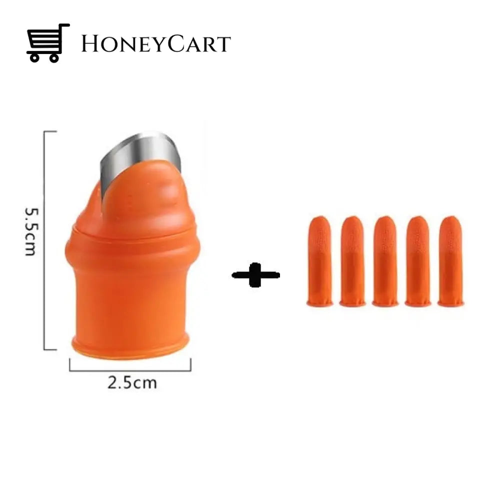 Silicone Finger Protector With Blade For Fruits M