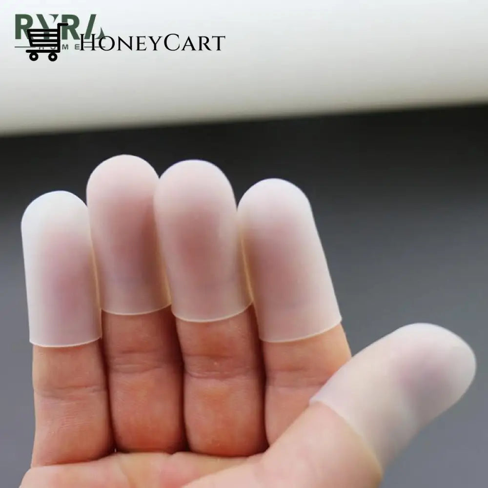 Silicone Fingers Cover Cap Fingertip Protector Insulation
