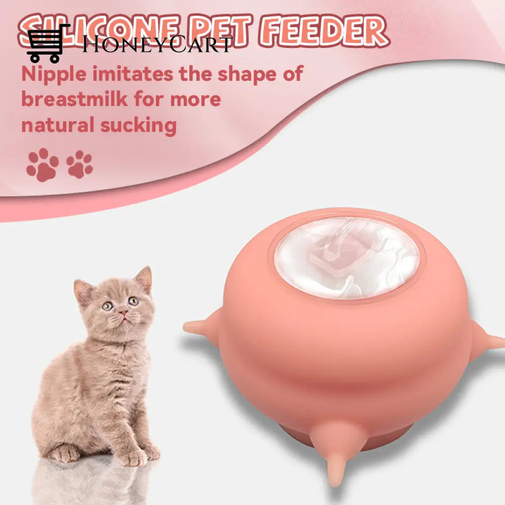 Silicone Pet Feeder With 4 Nipples Pets