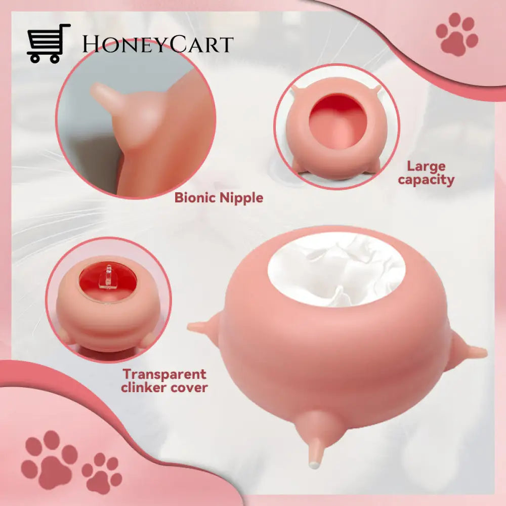 Silicone Pet Feeder With 4 Nipples Pets