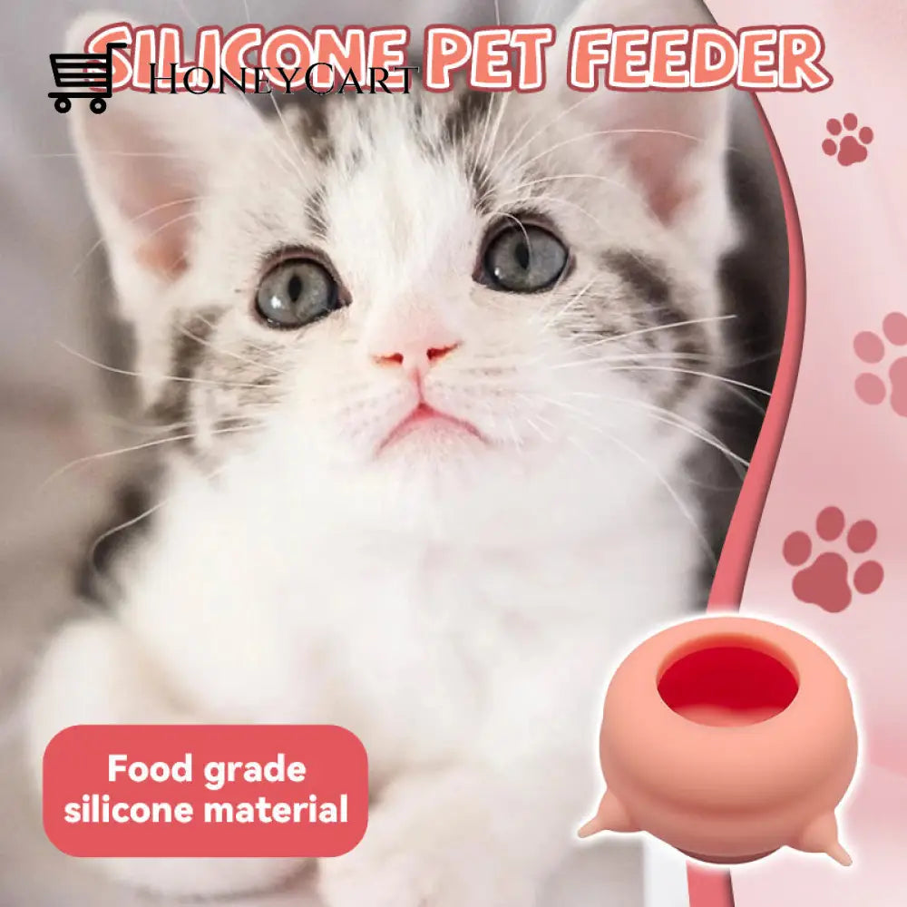 Silicone Pet Feeder With 4 Nipples Pets