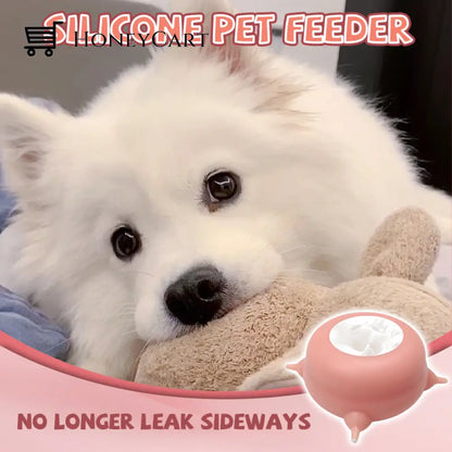 Silicone Pet Feeder With 4 Nipples Pets