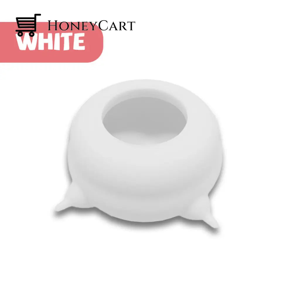 Silicone Pet Feeder With 4 Nipples White Pets