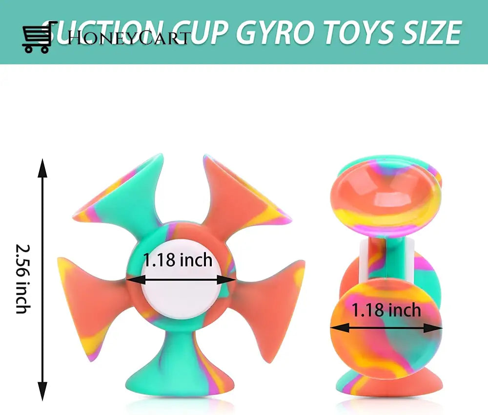 Silicone Suction Dart Spinner Toys