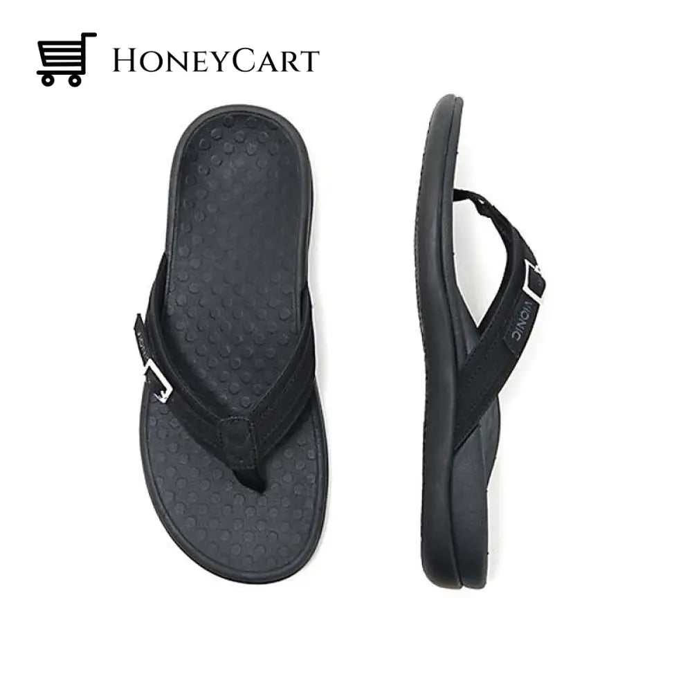 Simple Pu Flip Flops Black / 35