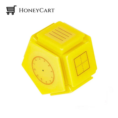 Six-Side Kids Educational Seal Stamp Yellow Blocks