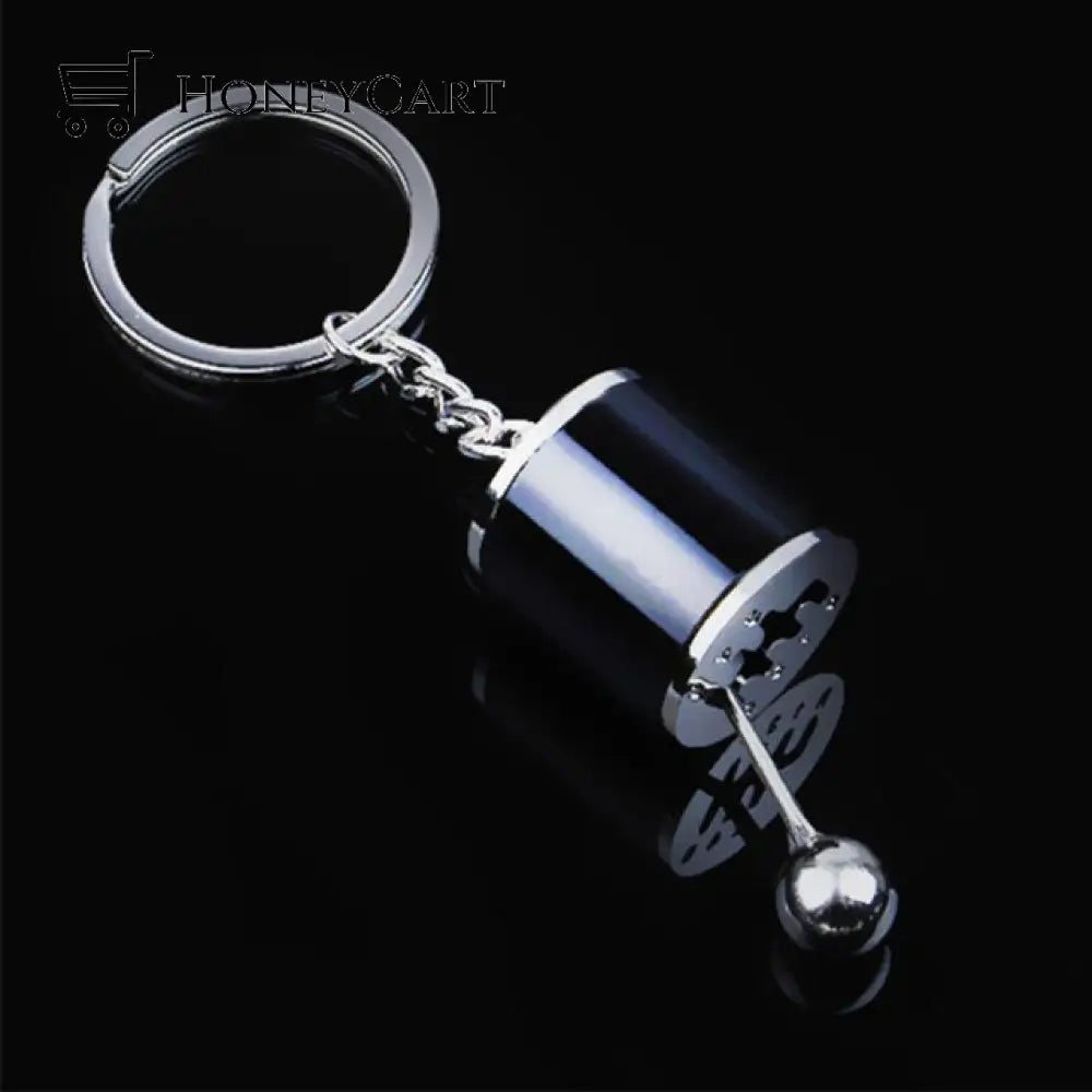 Six-Speed Manual Shift Keychain Black Keychains