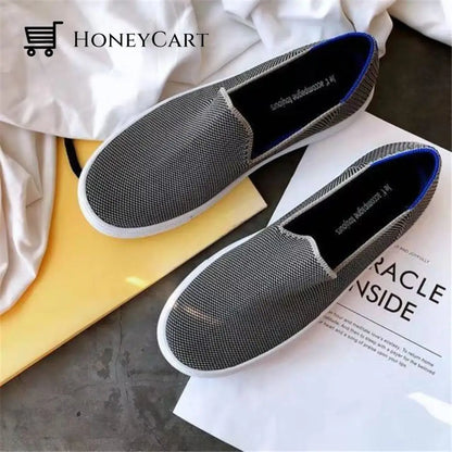 Slip-On Canvas Shoes For Women With Bunions Gray / 4