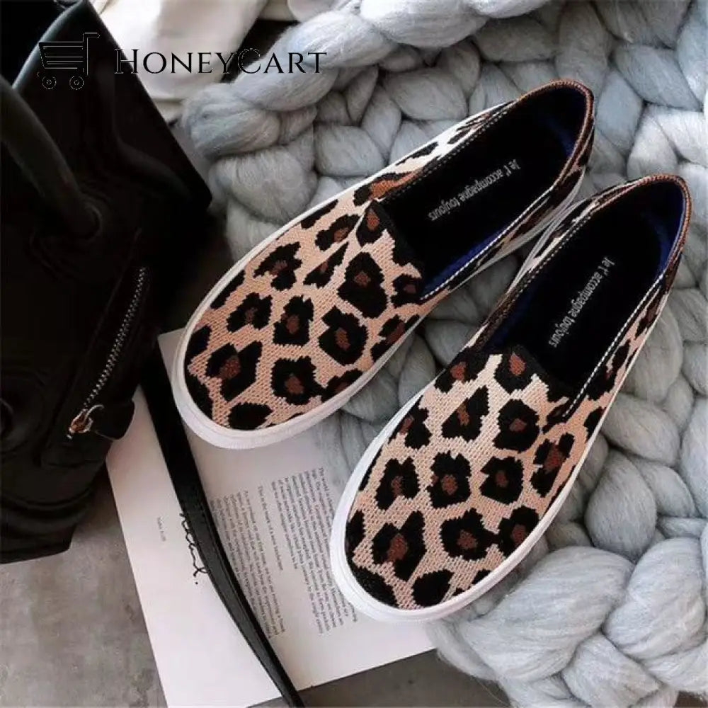 Slip-On Canvas Shoes For Women With Bunions Leopard / 4