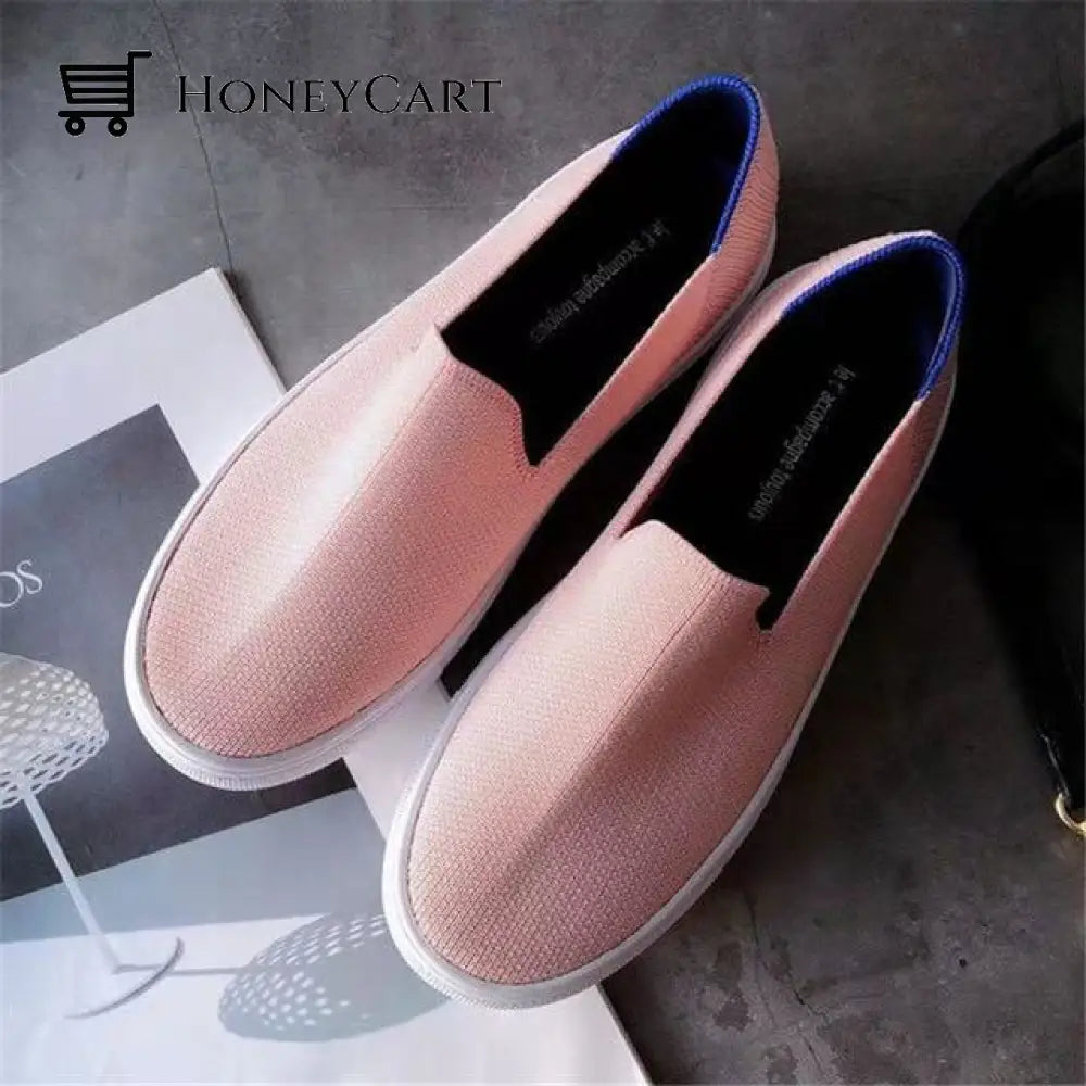Slip-On Canvas Shoes For Women With Bunions Pink / 4