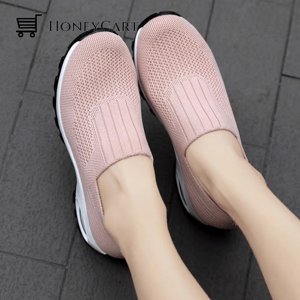 Slip On Comfortable Orthopedic Plantar Fasciitis Women Walking Shoes Wjj-0624