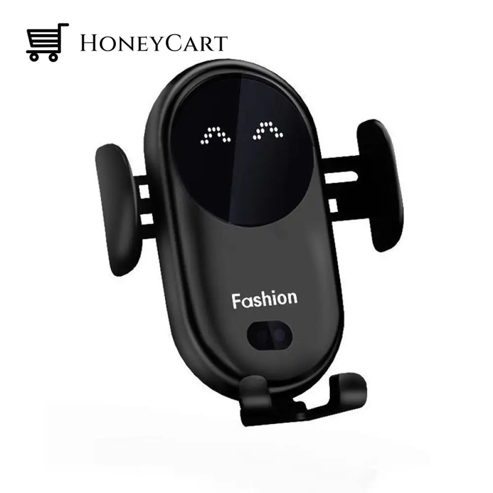 Smart Car Wireless Charger Phone Holder Black
