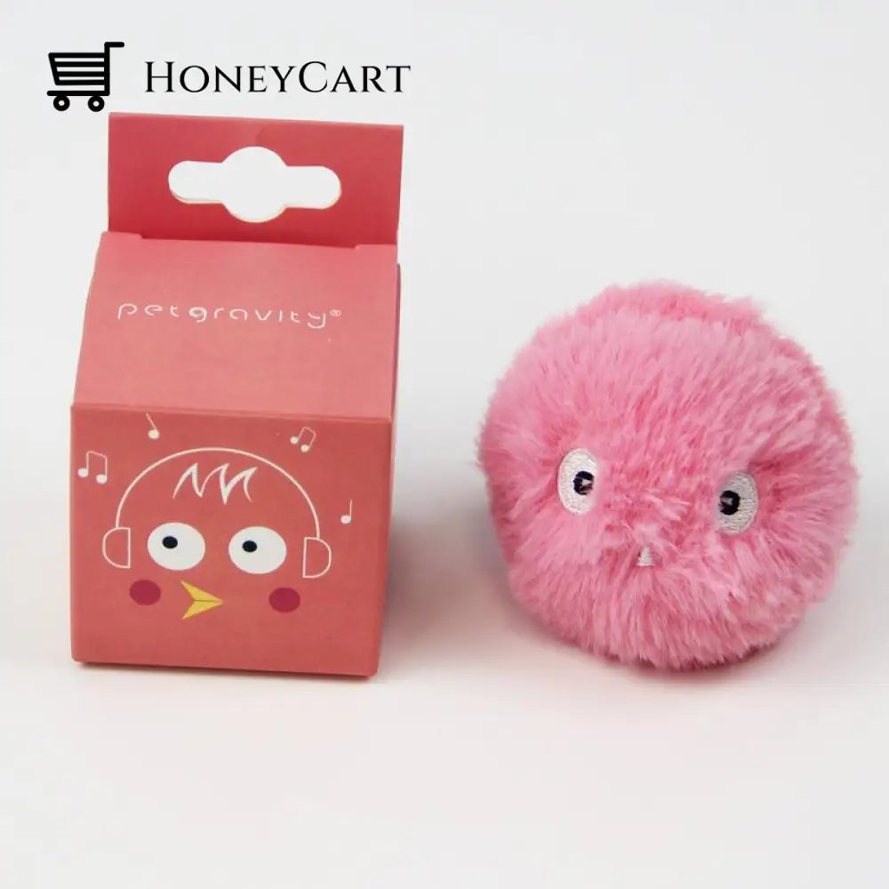 Smart Interactive Ball Toy For Cat Pink/Bird Sound