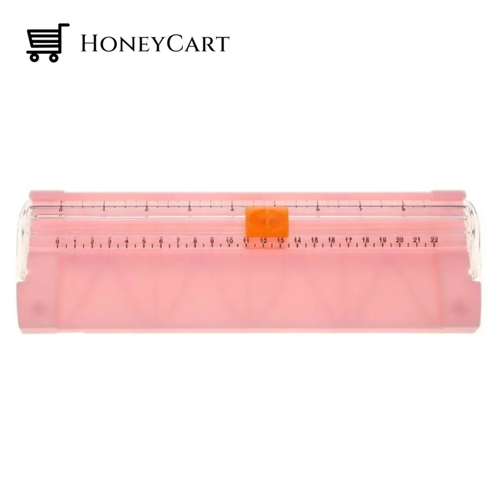 Smart Paper Photo Cutting Ruler Pink Rulers
