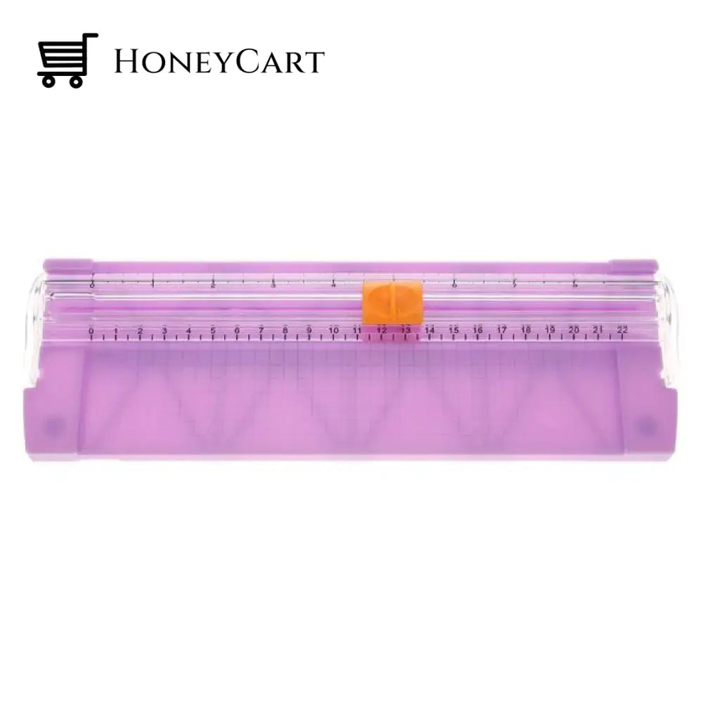 Smart Paper Photo Cutting Ruler Purple Rulers