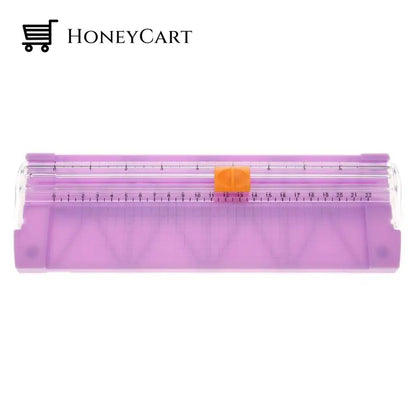 Smart Paper Photo Cutting Ruler Purple Rulers
