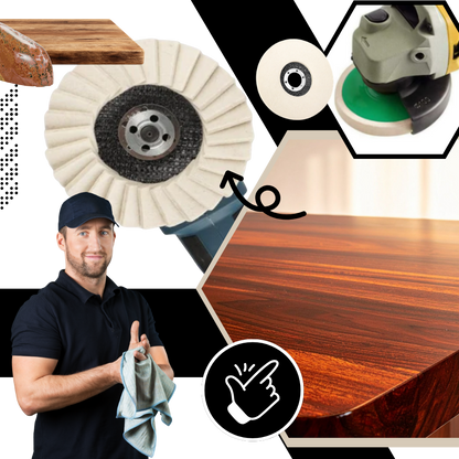 Smooth Flawless Shine Wool Polishing Wheel