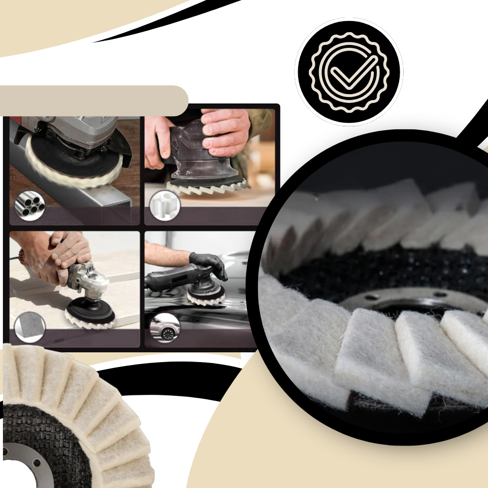 Smooth Flawless Shine Wool Polishing Wheel