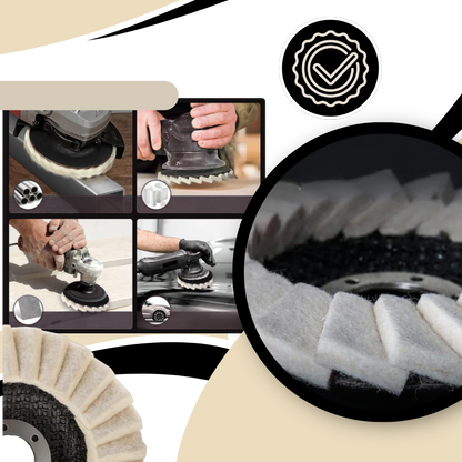 Smooth Flawless Shine Wool Polishing Wheel