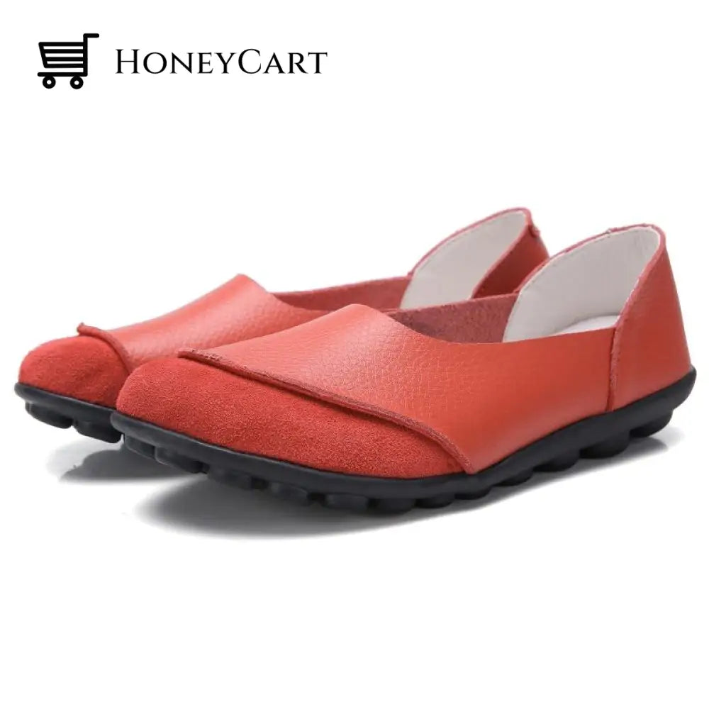 Soft Leather Womens Bunion Moccasins