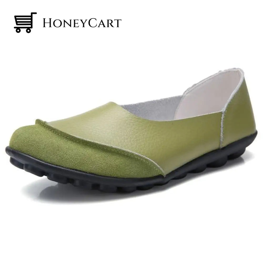 Soft Leather Womens Flats For Bunion