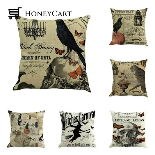 Soft Witch Halloween Pillow Cases