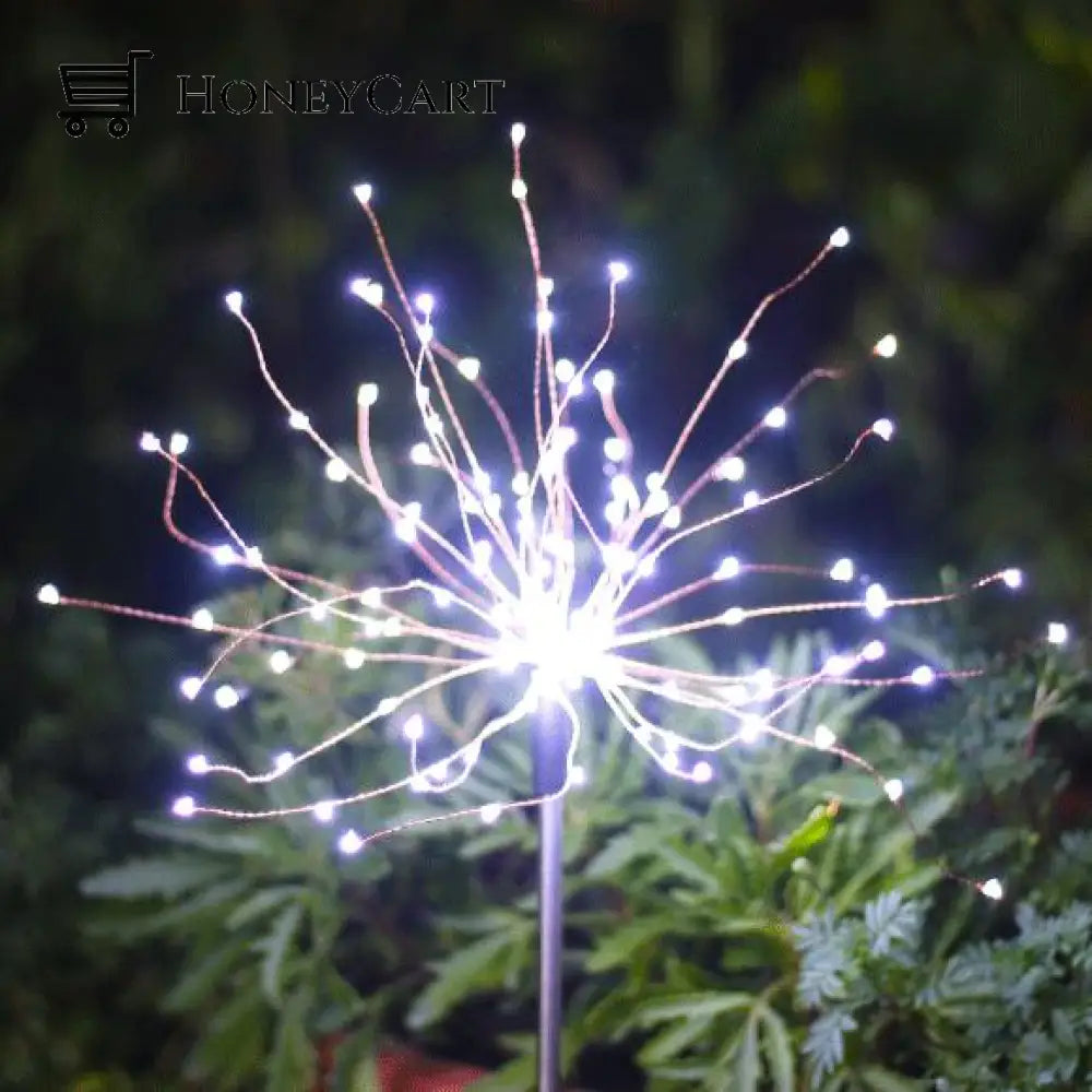 Solar Garden Firework Light White Light / 90Pcs 2Mode