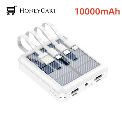 Solar Power Bank 10000Mah White