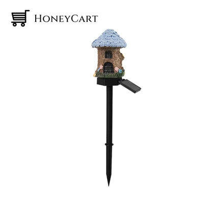 Solar Resin House Floor Lamp 3