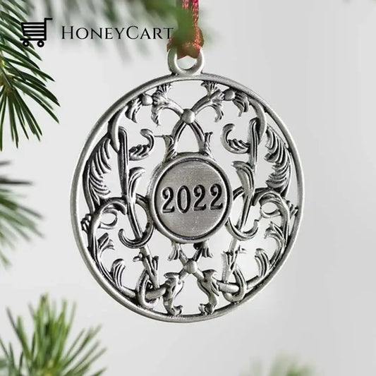 Solid Pewter Christmas Tree Ornament 2022 Tool