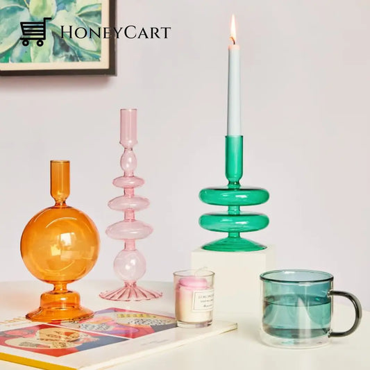 Spiral Geometric Candle Holders