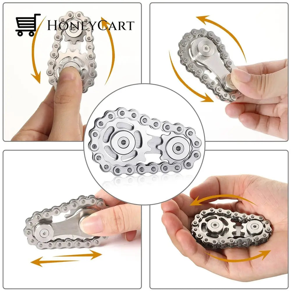 Sprockets Bicycle Chain Fidget Spinner Toys