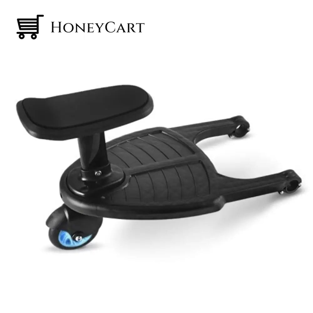 Standing Plate Stroller Pedal Adapter Blue Wheel