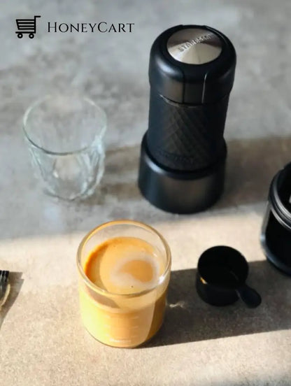 Staresso Portable Espresso Maker Machine For Traveling Picnic Camping & Hiking Version 2021 Black